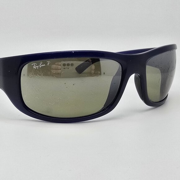 Ray-Ban RB4283-CH 629/5J Blue Frame Polarized Grey Chromance Lens Sunglasses - Picture 6 of 16